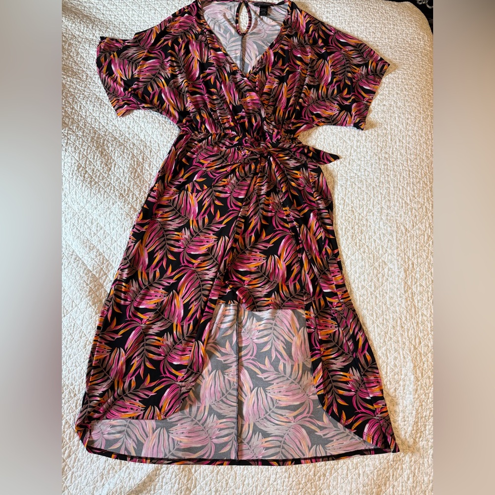Tropical Print Maxi Dress
